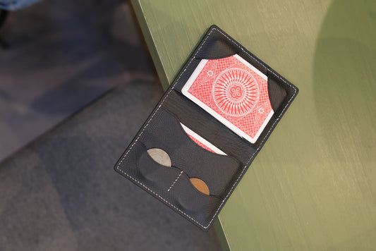 Magician's Coins & Packets Tricks Holder Wallet - Handmade Leather