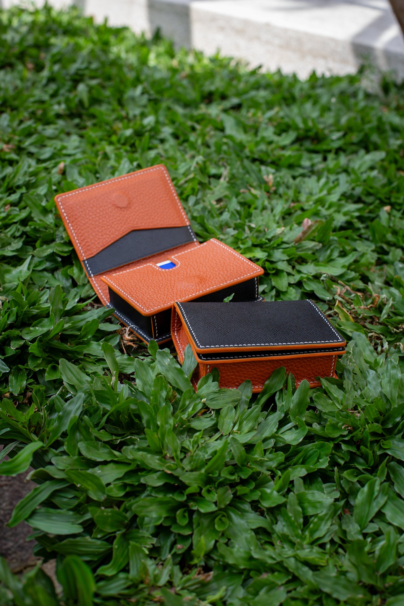 Premium Leather Playing Cards Case - Single Deck with Gaff Card or ATM Slots
