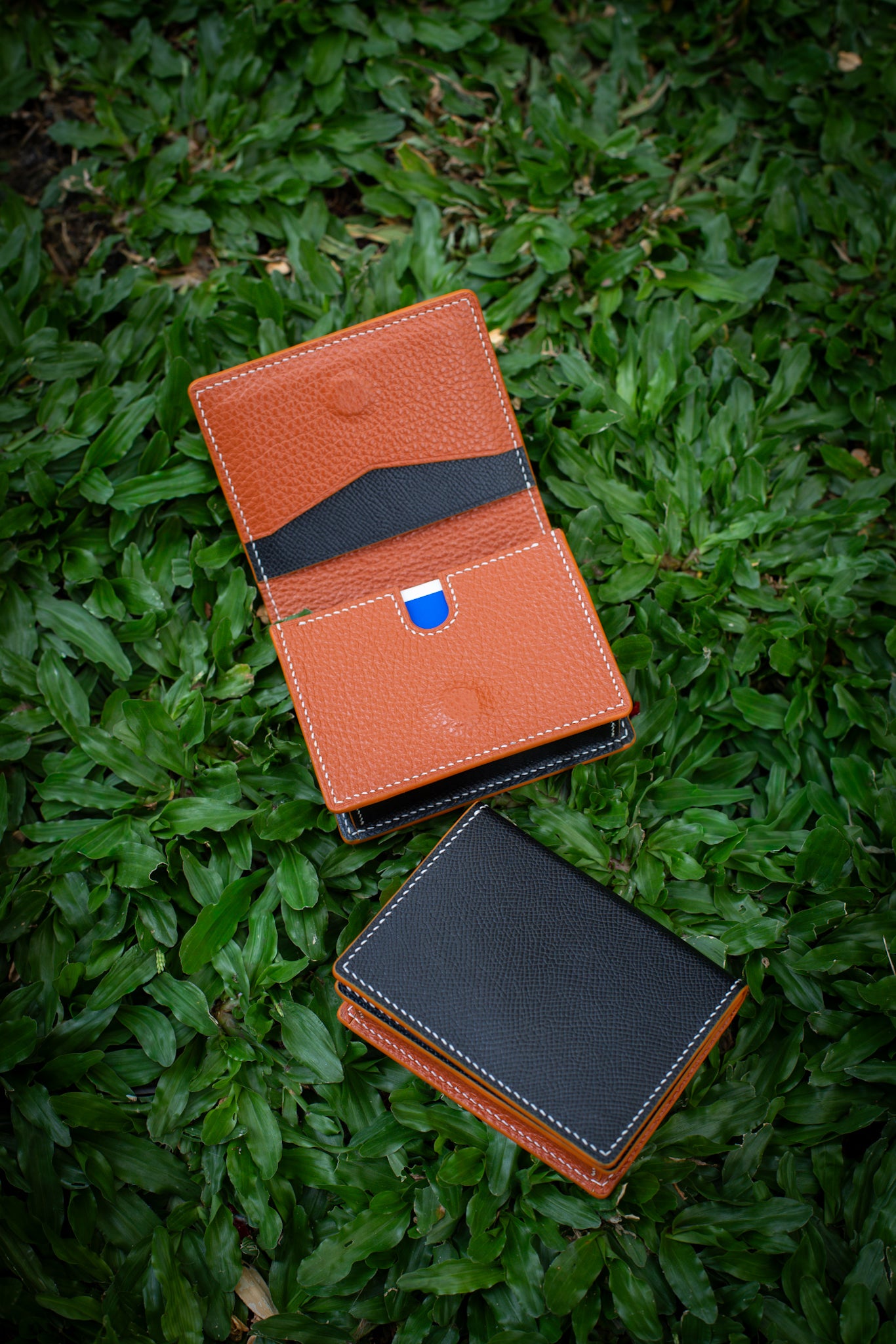 Premium Leather Playing Cards Case - Single Deck with Gaff Card or ATM Slots