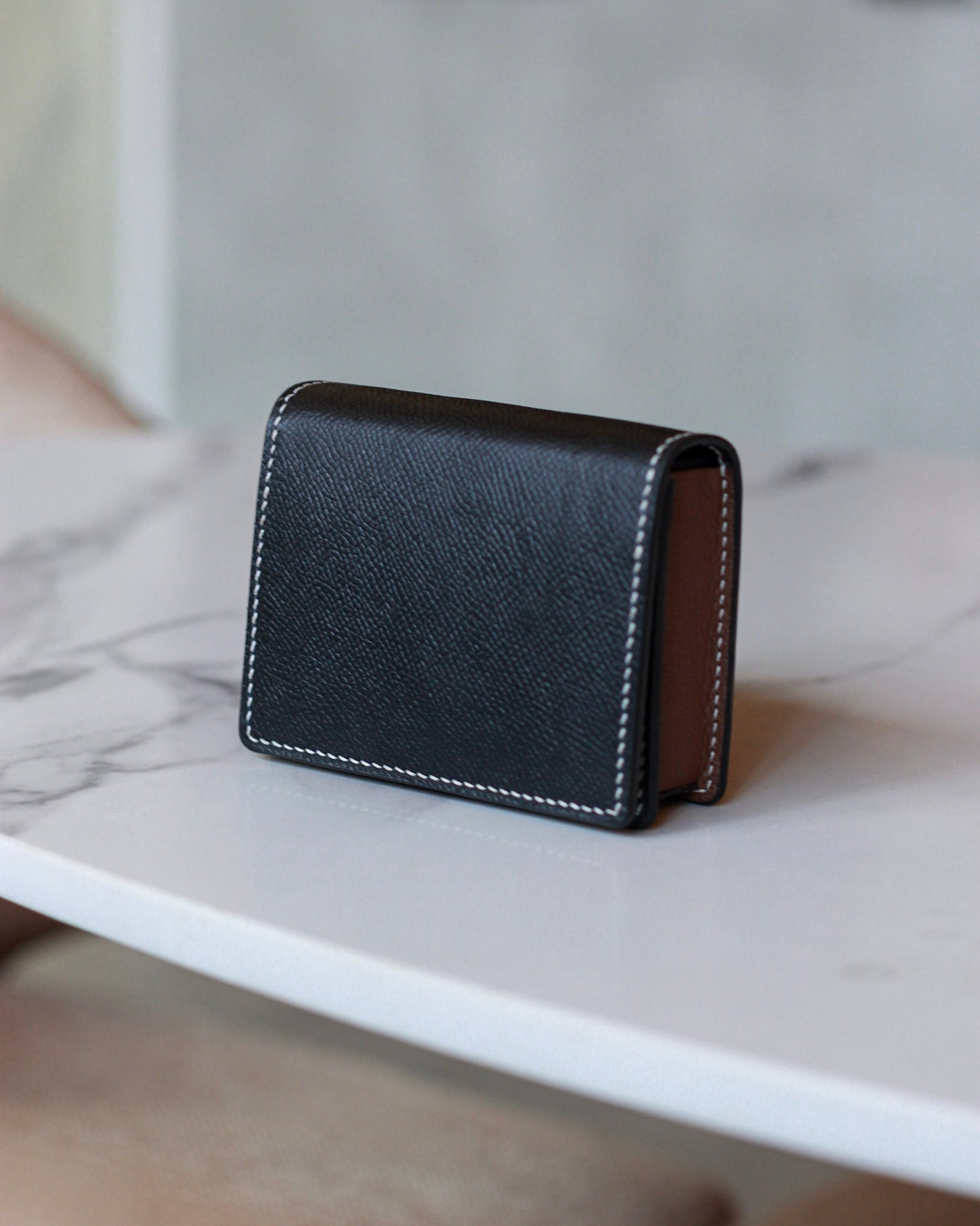 Premium Leather Playing Cards Case - Single Deck with Gaff Card or ATM Slots