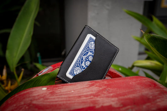 Magician's Coins & Packets Tricks Holder Wallet - Handmade Leather