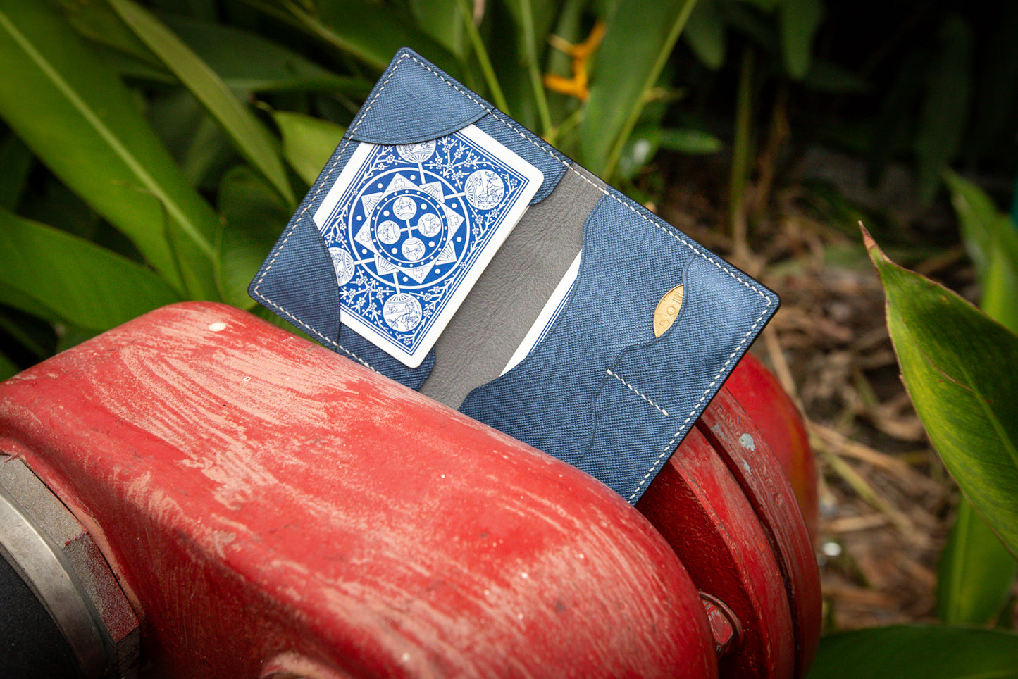 Magician's Coins & Packets Tricks Holder Wallet - Handmade Leather