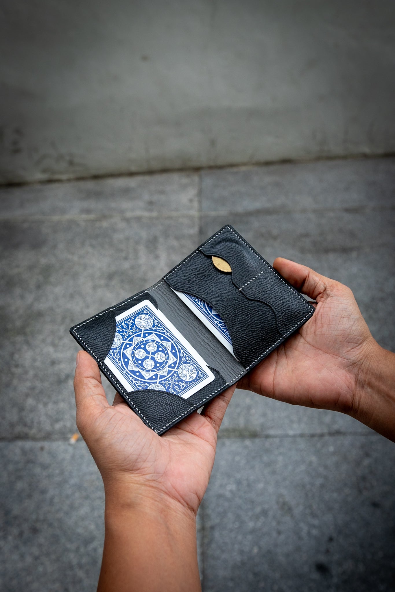 Magician's Coins & Packets Tricks Holder Wallet - Handmade Leather